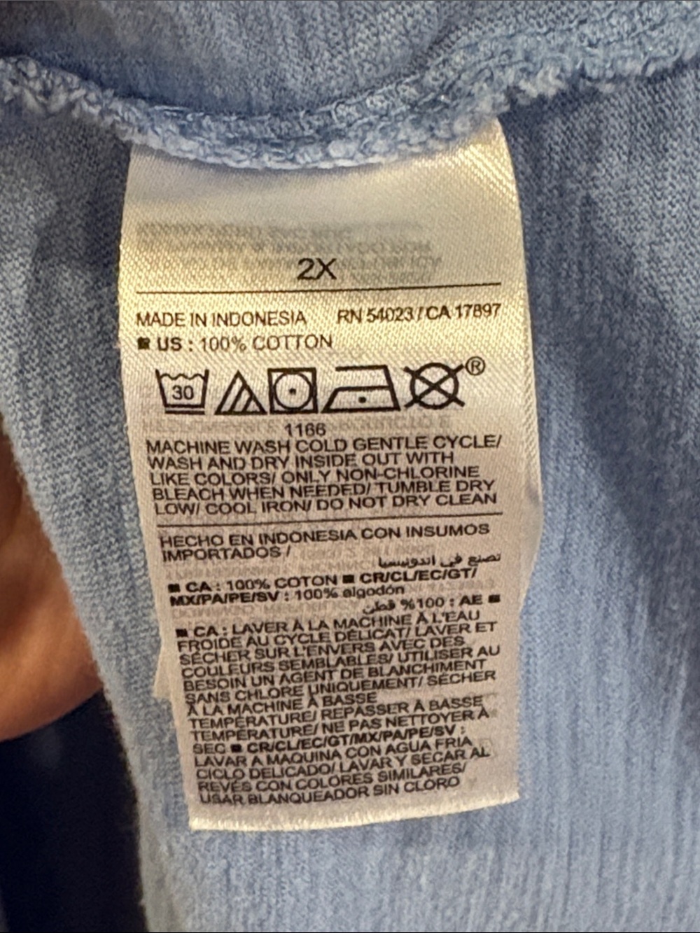 Old Navy Light Blue Cotton Midi Tiered Dress - Picture 6 of 7